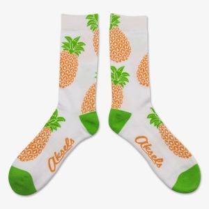 Aksels" Pineapple  Print Socks-*NWOT*